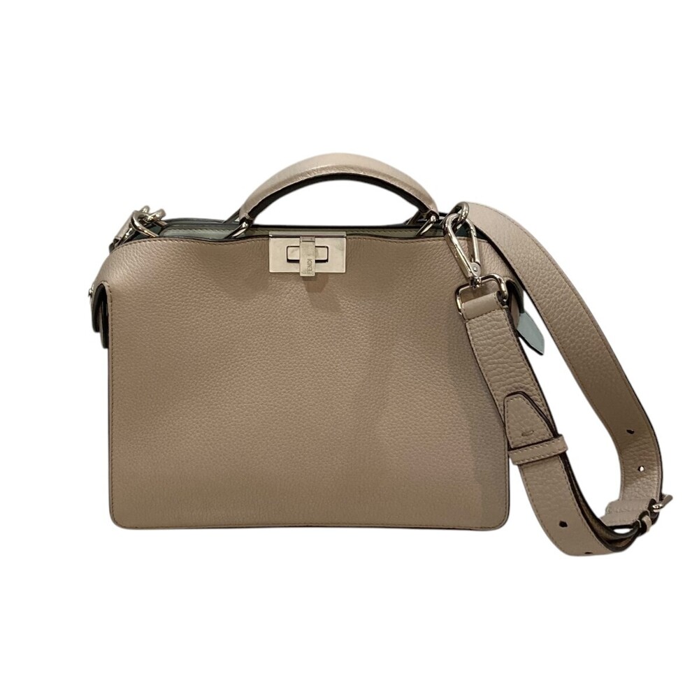 Fendi Peekaboo ISeeU bag Beige Tan Cuoio Romano leather Beige